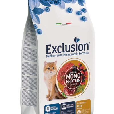 Exclusion Adult Sterilized Manzo 1,5Kg - Cibo Secco per Gatti Sterilizzati