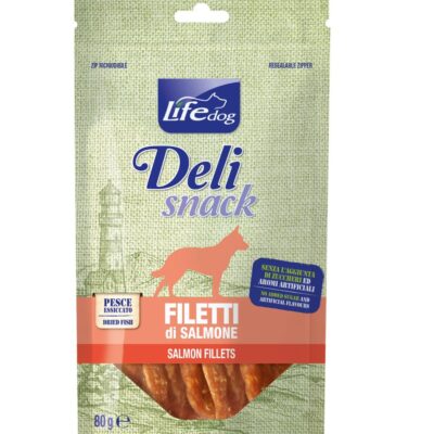 Filetto Essiccato di Salmone per Cani - LIFE 80g