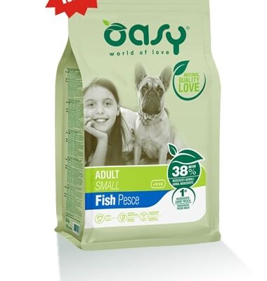 Oasy Adult Small Pesce 1Kg - Alimento Completo per Cani di Piccola Taglia