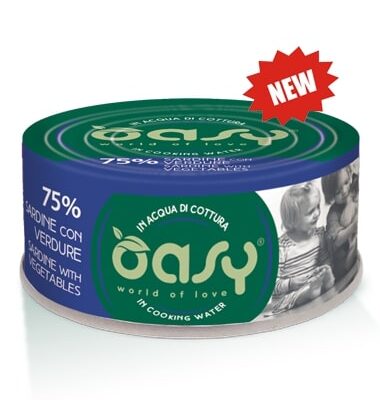 Oasy More Love Sardine con Verdure per Gatti - 70g
