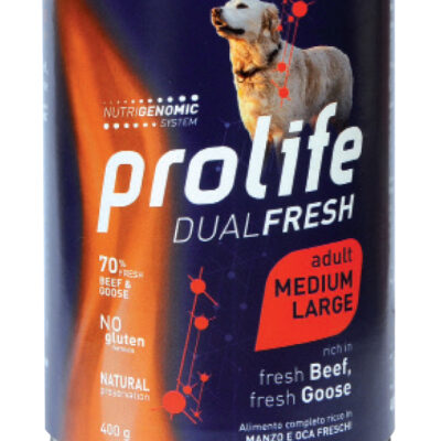Prolife Dual Fresh Adult M/L Manzo e Oca 400g