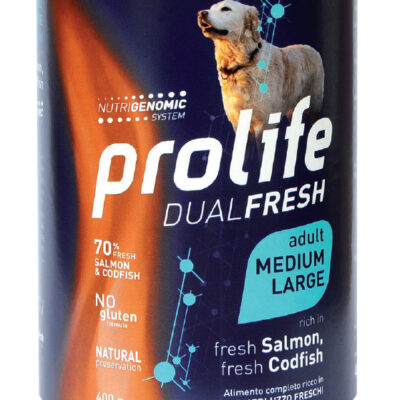 Prolife Dual Fresh Adult M/L Salmone e Merluzzo 400g