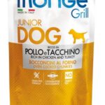 Monge Grill Bocconcini cotti al Forno 100g - Pollo e Tacchino – Puppy & Junior