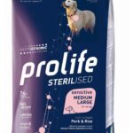 Prolife Sterilised Sensitive Adult Medium/Large Maiale e Riso - 12kg