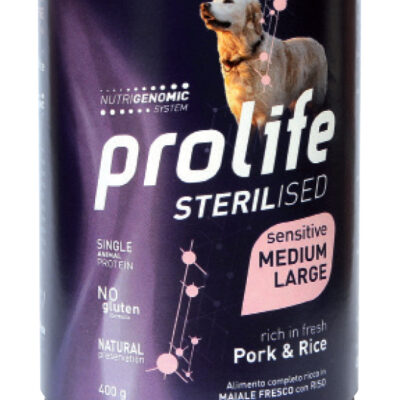 Prolife Sterilised Maiale e Riso 400g