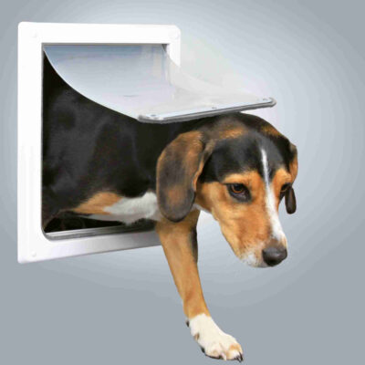 Porta Basculante per Cani e Gatti a 2 Funzioni, Taglia S/M