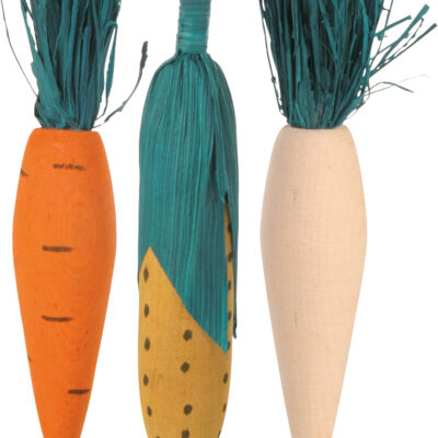 Set di Figure in Legno per Roditori - 3 Pezzi