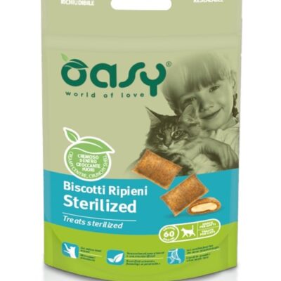 Oasy Biscotti Ripieni Sterilized 60g per Gatti