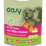 Oasy Biscotti Ripieni per Cani 80g - Pollo e Verdure
