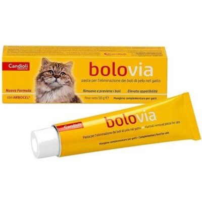 Bolovia Pasta 100g per Gatti - Eliminazione Boli di Pelo