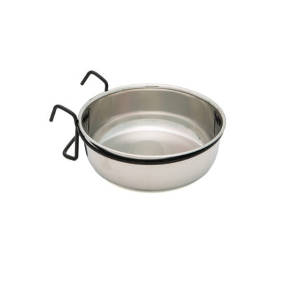 Ciotola in Acciaio per Gabbie Volatili - 900ml