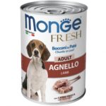 Monge Fresh Bocconi in Paté 400g - Agnello – Adult