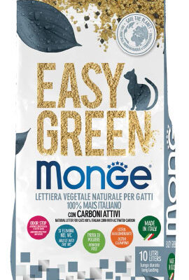 Monge Easy Green Lettiera Vegetale con Carboni Attivi 10 Litri