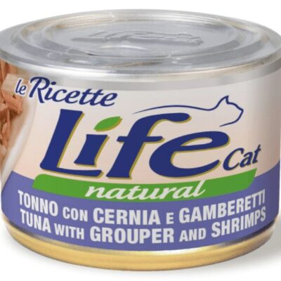 LifeCat Tonno con Cernia e Gamberetti 150gr