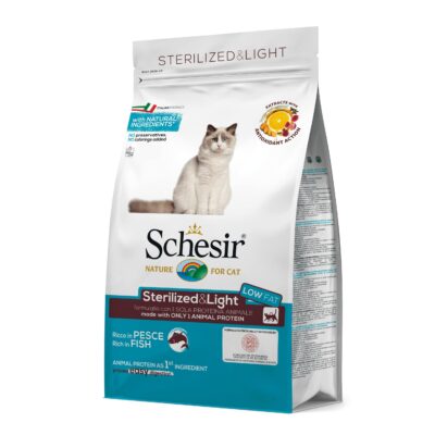 Schesir Sterilized Pesce 10kg - Crocchette per Gatti Sterilizzati