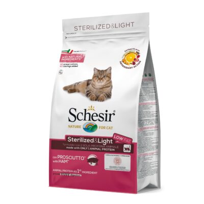 Schesir Sterilized Prosciutto 1,5kg - Crocchette per Gatti Sterilizzati
