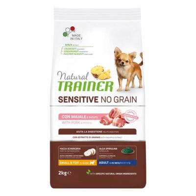 Trainer Sensitive No Grain Small&Toy Adult Maiale 2kg