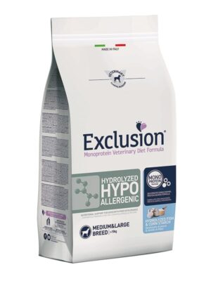 Exclusion Medium&Large Hypoallergenic Hydrolized Pesce e Cicoria