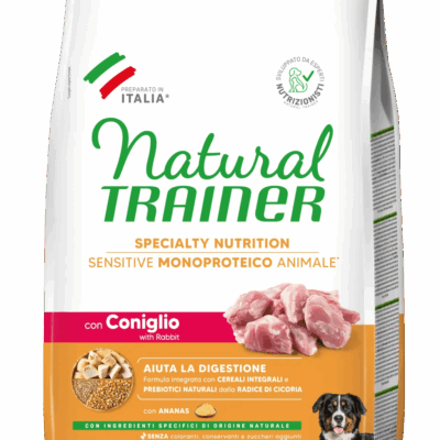 Trainer Sensitive Medium&Maxi Adult No Gluten con Coniglio e Cereali Integrali