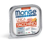 Monge Monoproteico Paté 150g – Alimento Umido Monoproteico in Vaschetta per Cani Adulti - Tacchino e Agrumi