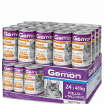 Gemon Adult Bocconcini con Pollo e Tacchino - 24x415g