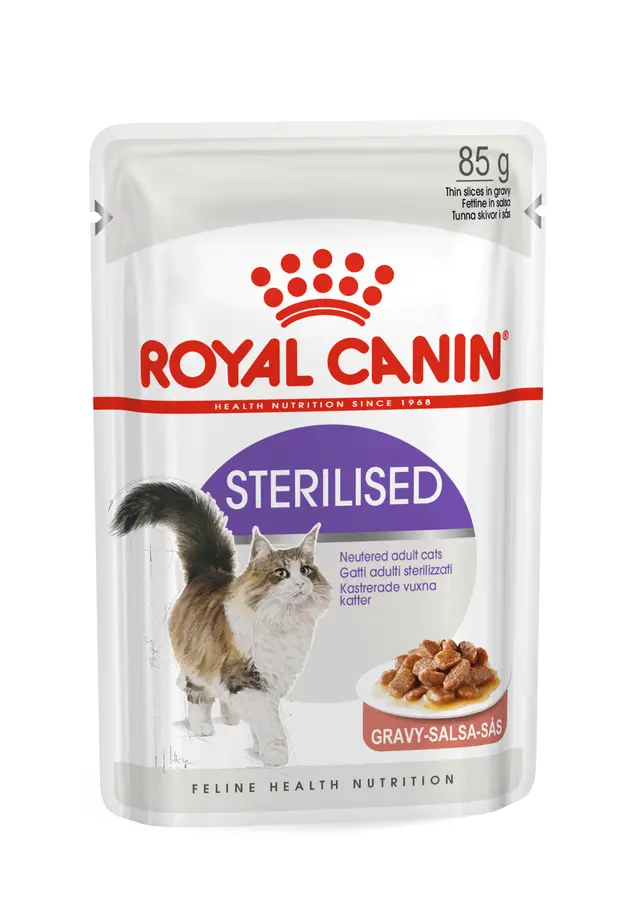 Royal Canin Sterilised in Salsa – Alimento Umido Completo per Gatti Adulti Sterilizzati