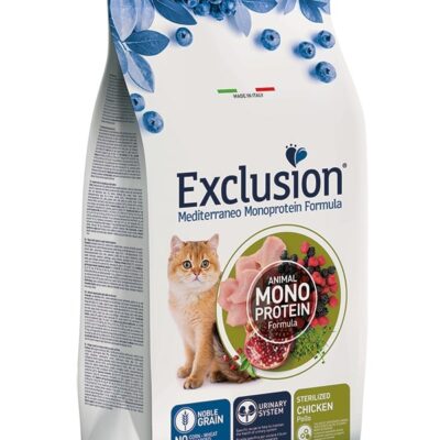 Exclusion Adult Sterilized Pollo 12Kg - Cibo Secco per Gatti Sterilizzati