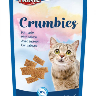 Premio Crumbies con Salmone e Taurina per Gatti - 60g