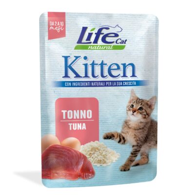 Life Cat Kitten Tonno 70g - Alimento Umido per Gattini