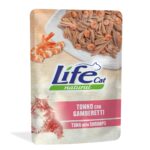 Life Cat Natural Buste Adult 70g - Tonno con gamberetti