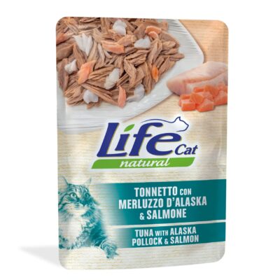 Life Cat Busta Tonno, Merluzzo e Salmone 70g