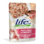 Life Cat Natural Buste Adult 70g - Pollo con prosciutto