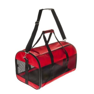 Borsa Rossa Facile per Cani - Trasporto Comodo e Sicuro
