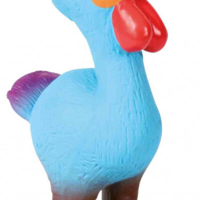 Gallina in Latex con Squittio per Cani - 14cm