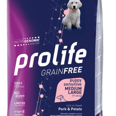 Prolife Grain Free Puppy Medium e Large Maiale e Patate 2,5kg