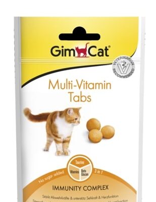 GimCat Multi-Vitamin Tabs 40g - Snack per Gatti