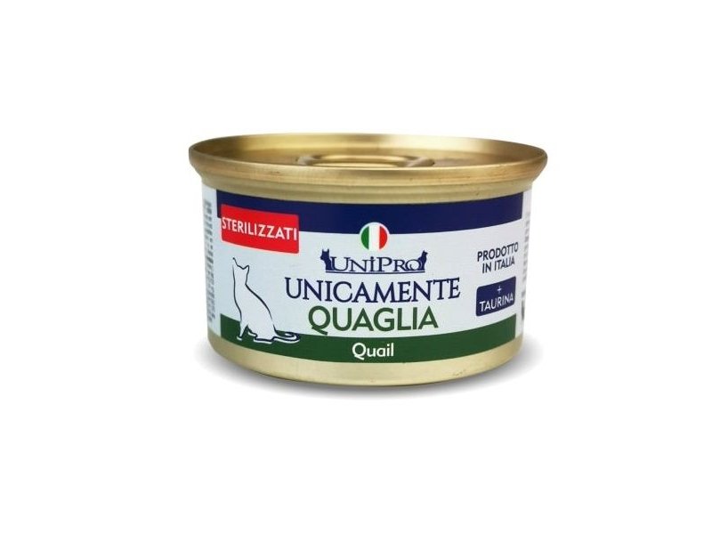 Unipro- Unicamente Sterilised Quaglia 85g