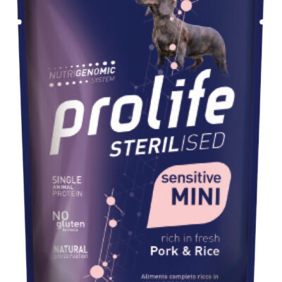 Prolife Dog Sterilised Maiale e Riso 100g