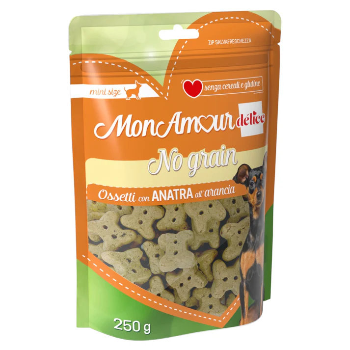 MonAmour Delice No Grain Ossetti Anatra e Arancia 250g