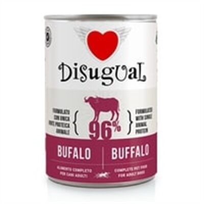 Disugual Dog Bufalo 400g - Alimento Completo Monoproteico per Cani