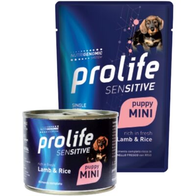 Prolife Dog Sensitive Puppy Agnello e Riso 100g - Cibo Umido per Cuccioli Sensibili