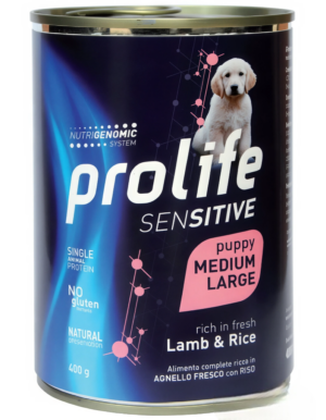 Prolife Dog Puppy Sensitive Agnello e Riso 400g