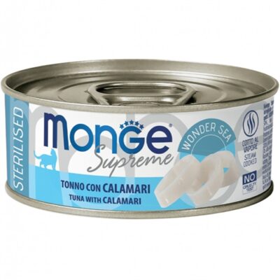 Monge Supreme Sterilised Tonno con Calamari 80g