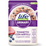 Life Cat Natural Mousse Buste Funzionali 70g - Tonnetto con mirtilli - Urinary