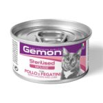 Gemon Mousse 85g - Pollo e Fegatini-Sterilised