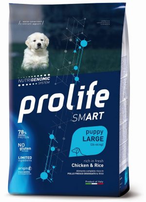 Prolife smart puppy large pollo e riso 10kg