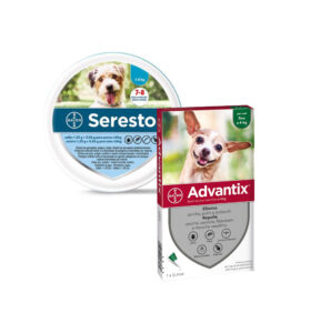 Combo pack 6 Advantix fino a 4kg e collare Seresto fino a 8kg