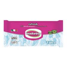 Inodorina refresh - 110 salviette detergenti - profumazione talco