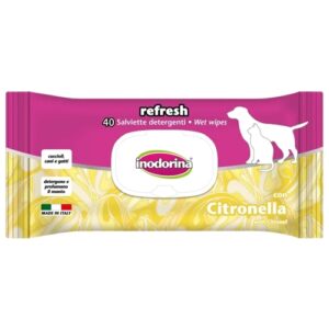 Inodorina refresh - 40 salviette detergenti - profumazione citronella