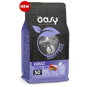 Oasy grain free adult small/mini anatra 800g